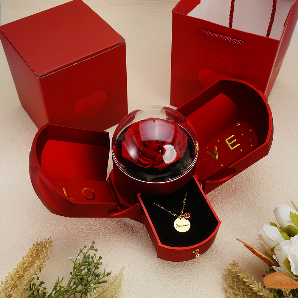 Endless Love - Birthstone Necklace with Engravings