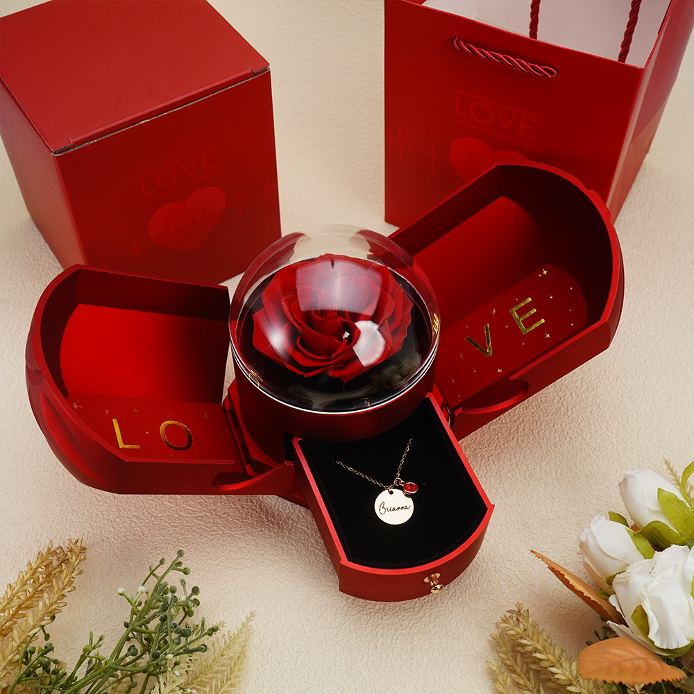 Endless Love - Birthstone Necklace with Engravings