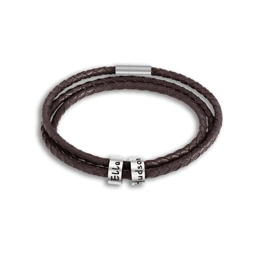 Man leather bracelet - Keep me always with you