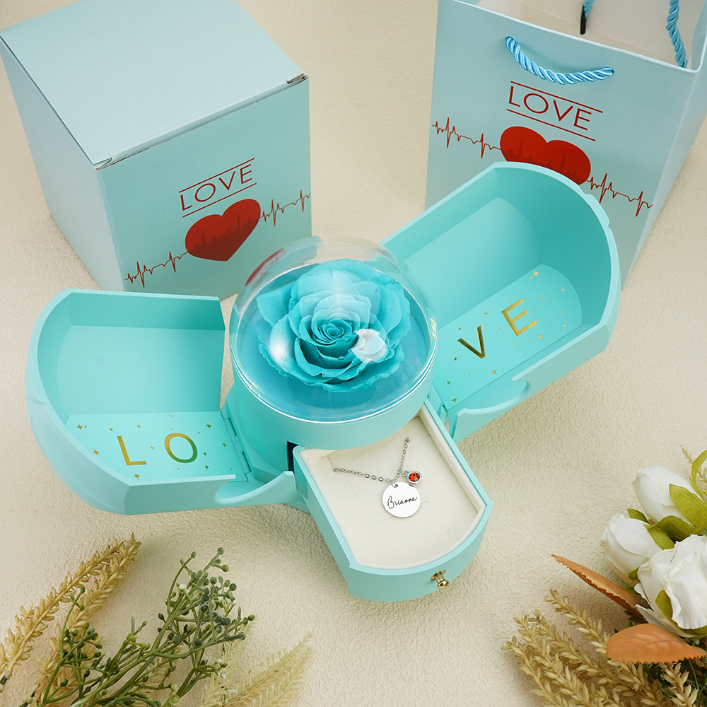 Endless Love - Birthstone Necklace with Engravings