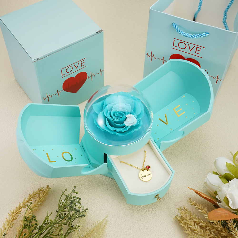 Endless Love - Birthstone Necklace with Engravings