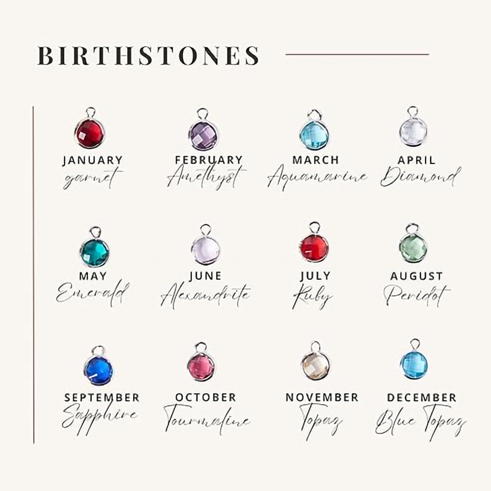Endless Love - Birthstone Necklace with Engravings