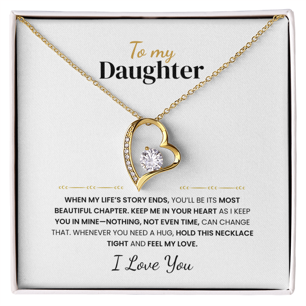 To my Daughter - Love Knot Necklace