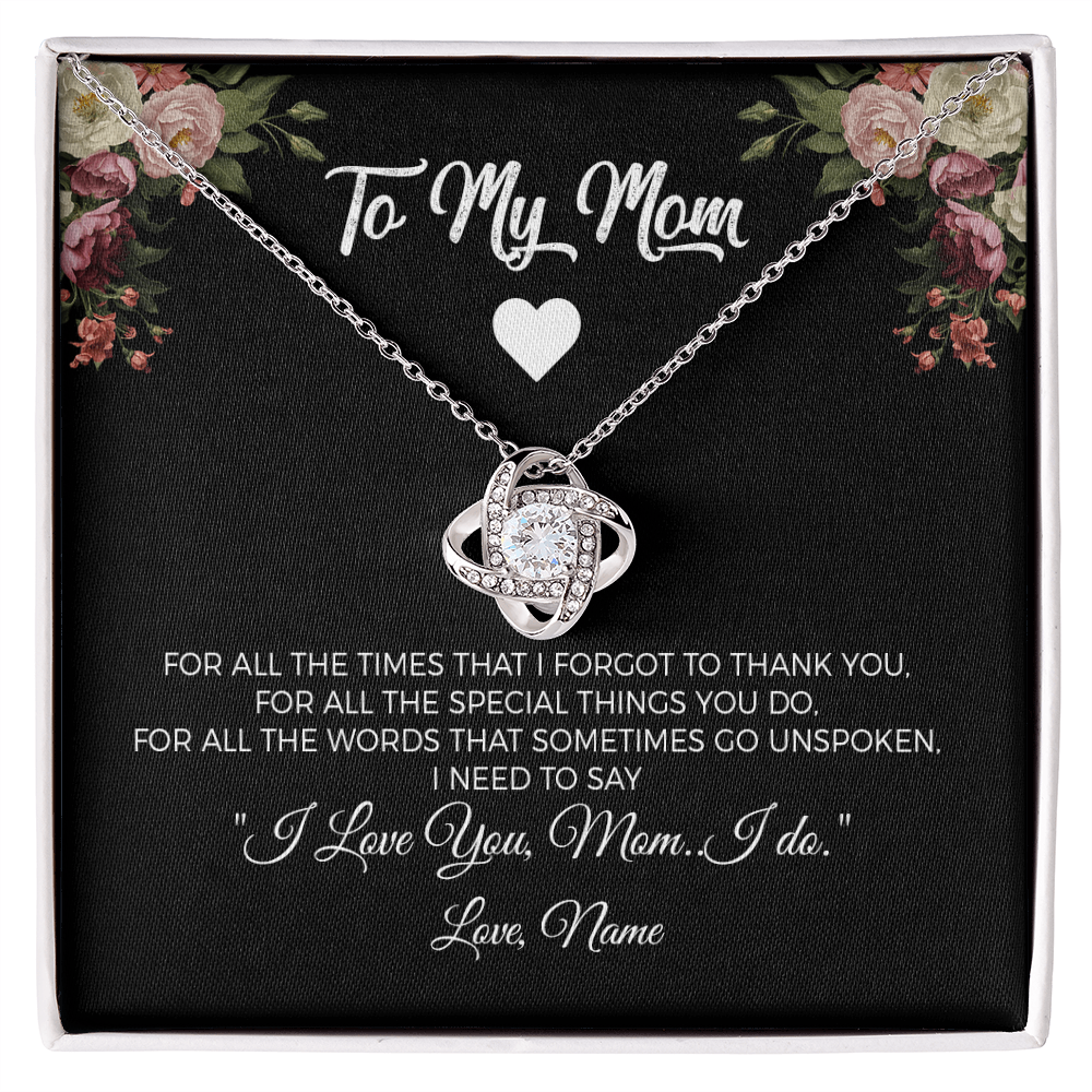 To my Mom - For all the special things you do