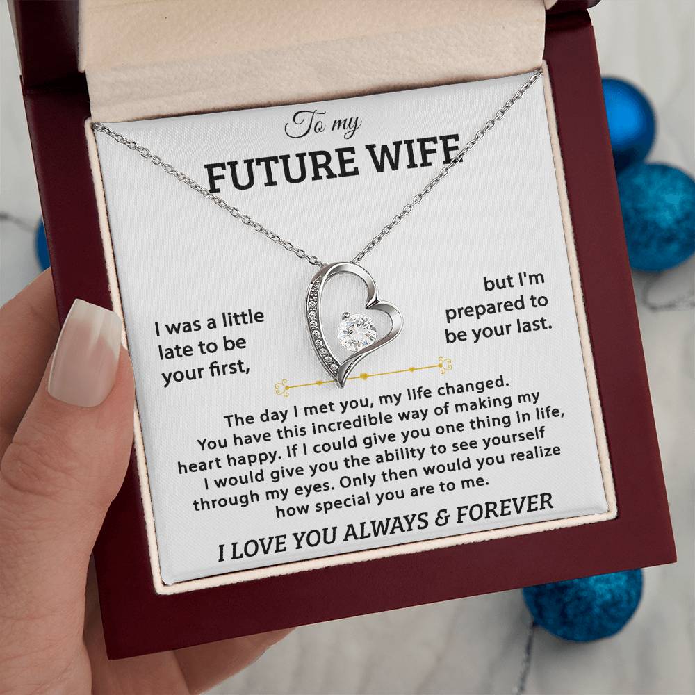 To My Future Wife - Forever Love Necklace - Gold