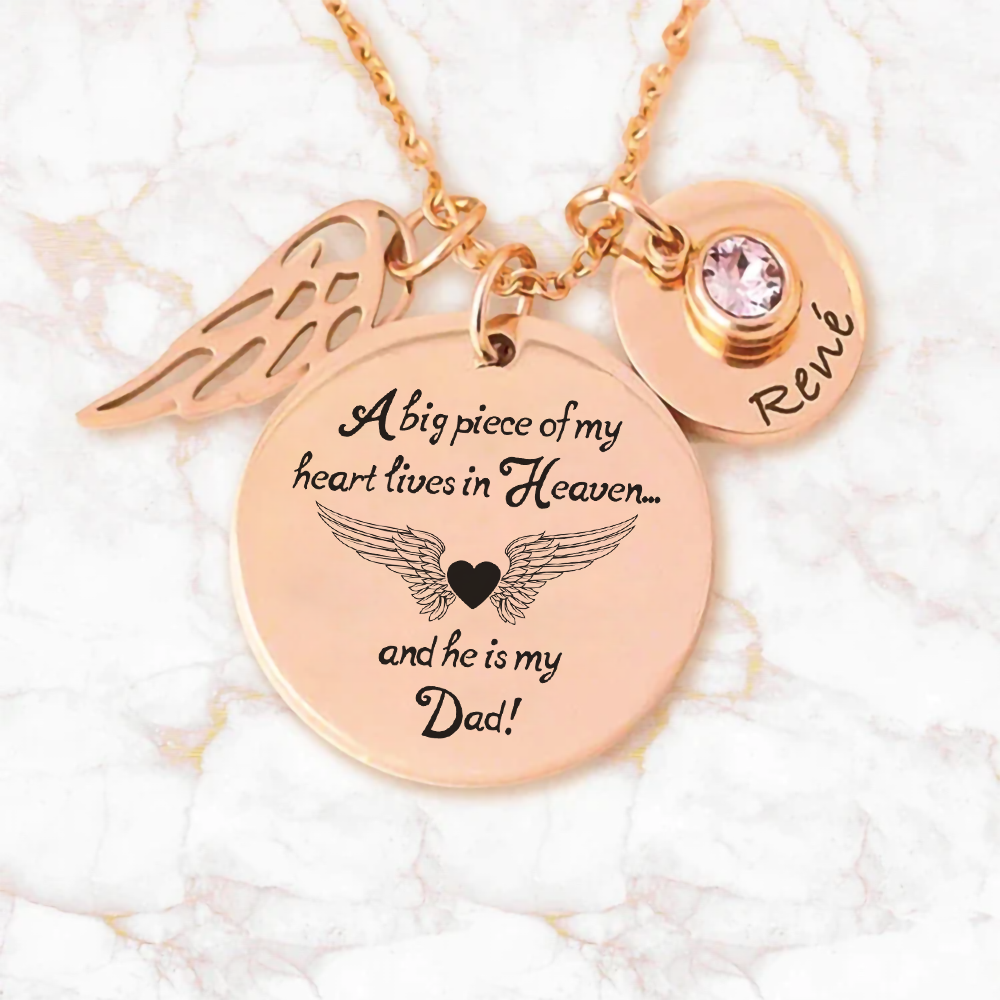 A Big Piece Of My Heart - Memorial necklace