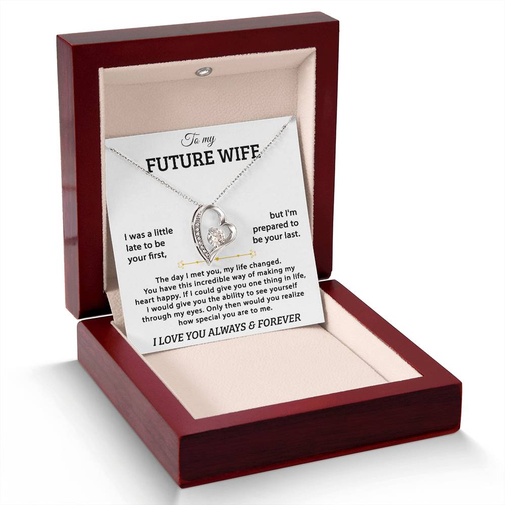 To My Future Wife - Forever Love Necklace - Gold