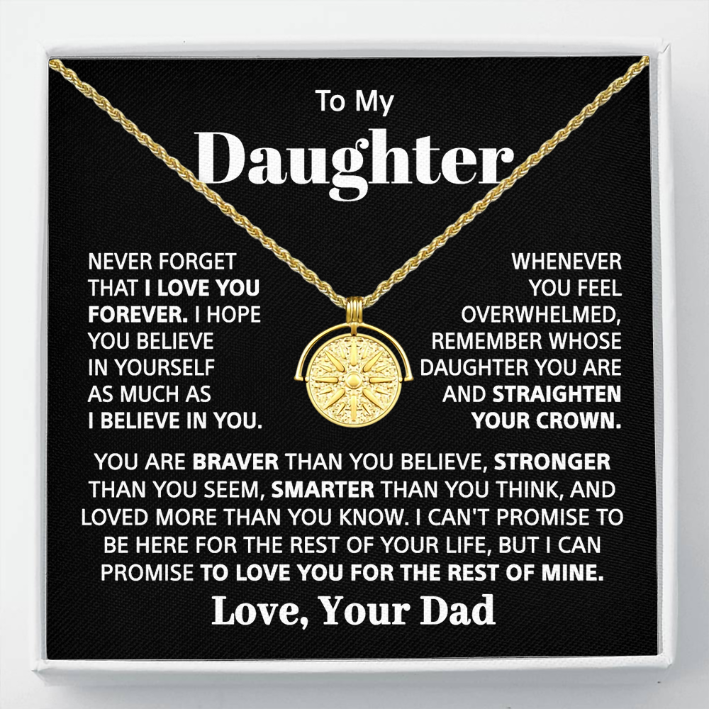 To My Daughter - Sunshine and Strength Necklace