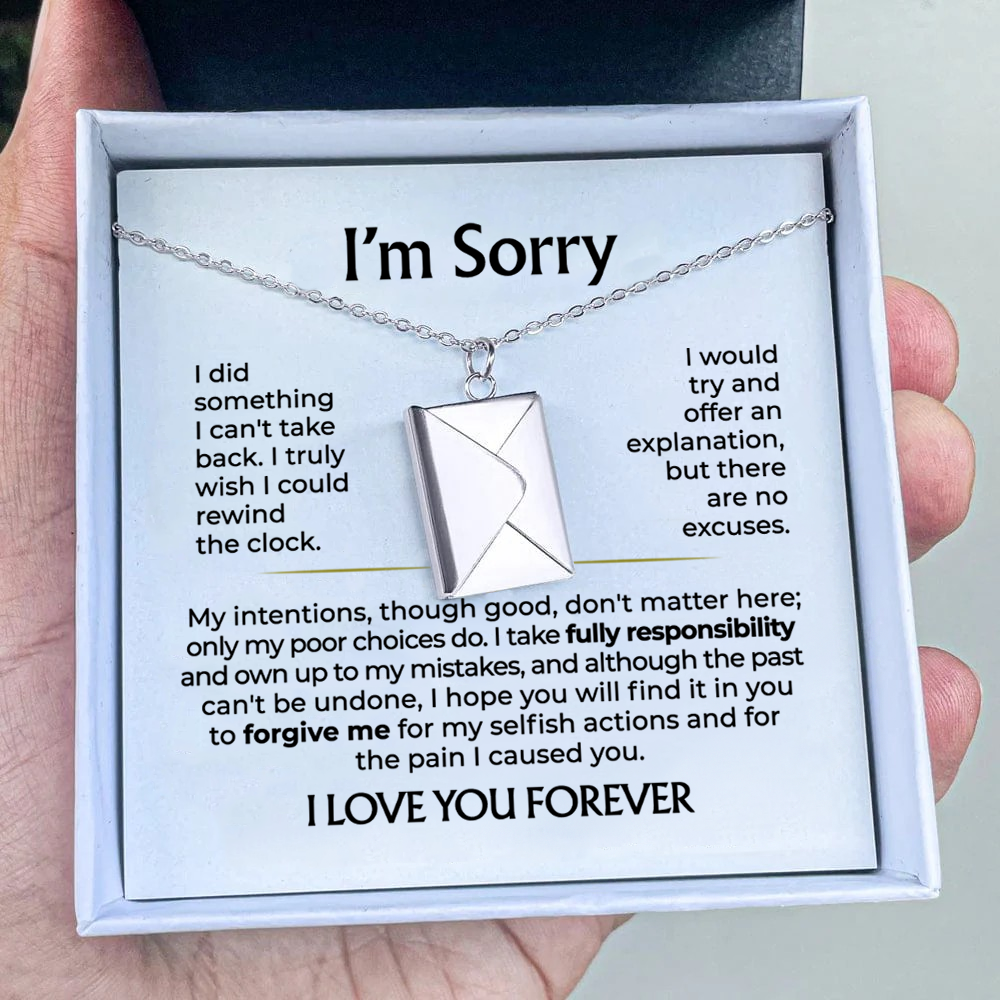 I’m Sorry - Love Letter Necklace