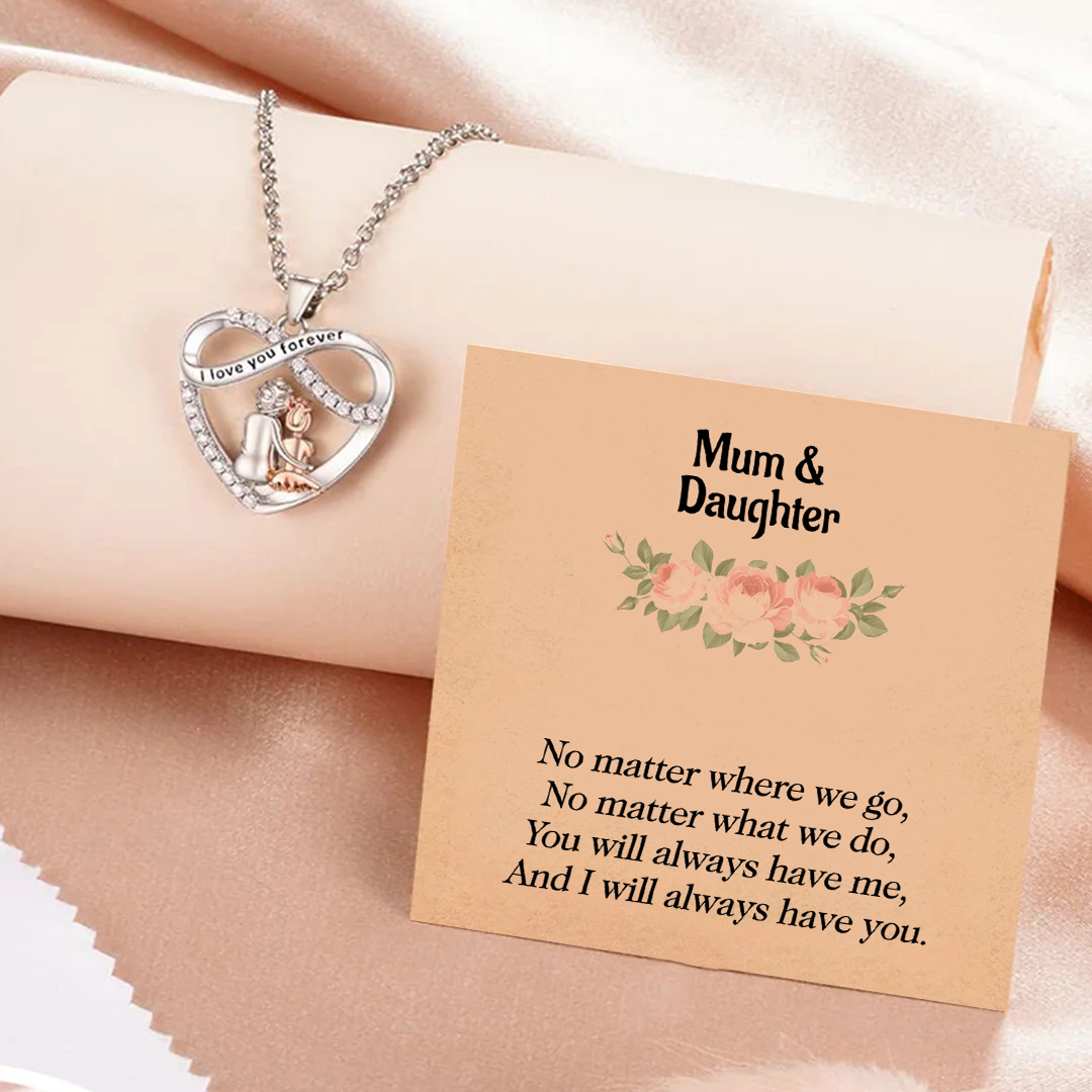 To My Daughter - You Will Always Have Me - Heart Necklace