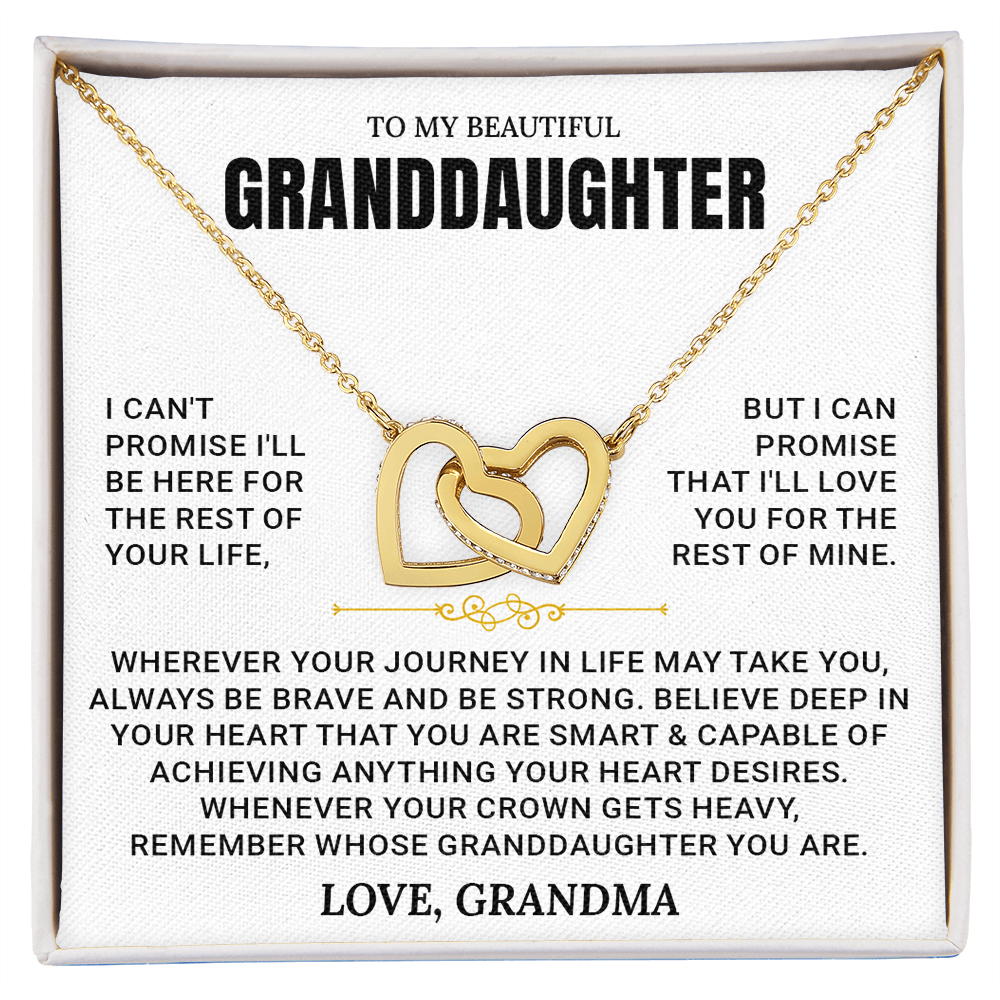 To My Granddaughter - Forever Linked Hearts