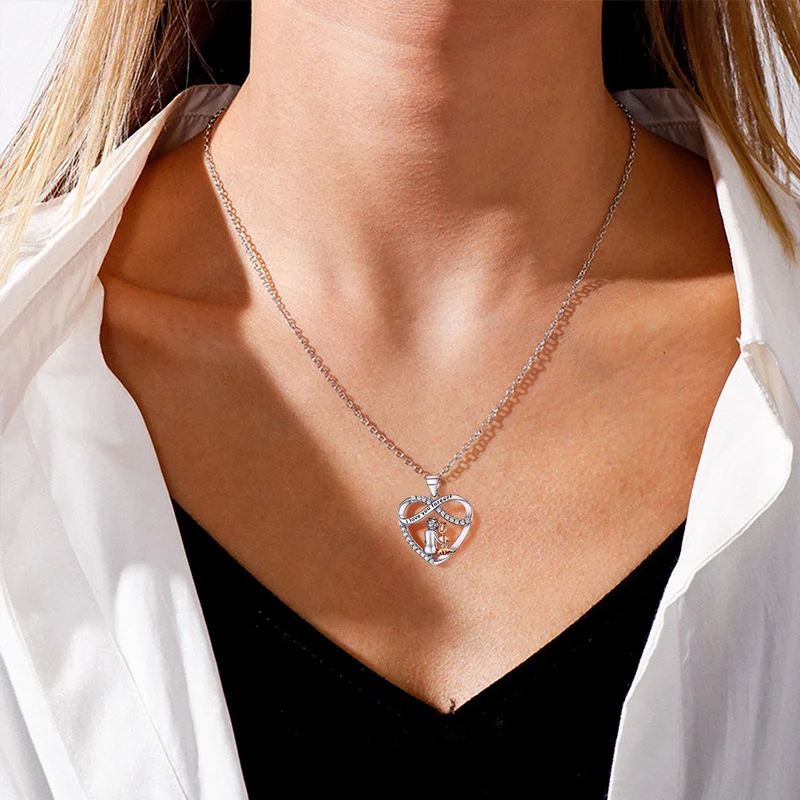 To My Granddaughter - You Will Always Have Me - Heart Necklace