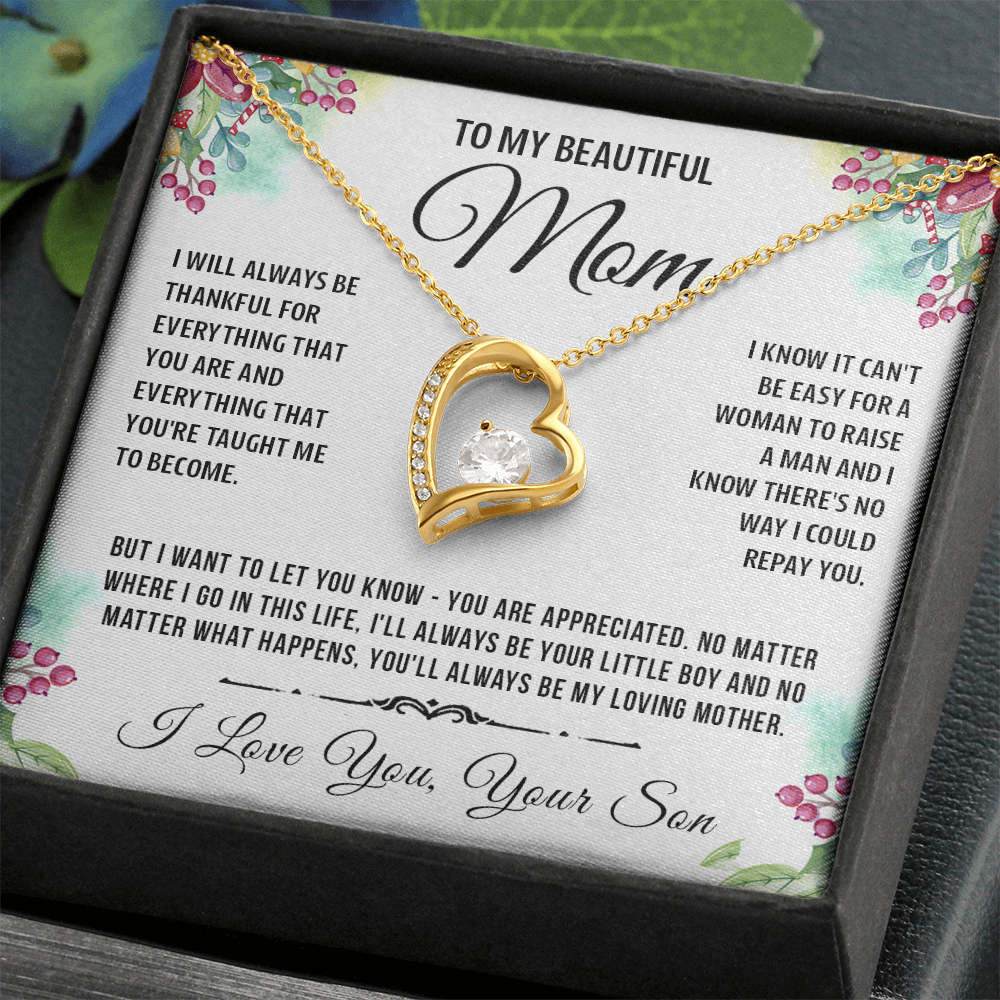 To My Special Mom - Heart Necklace