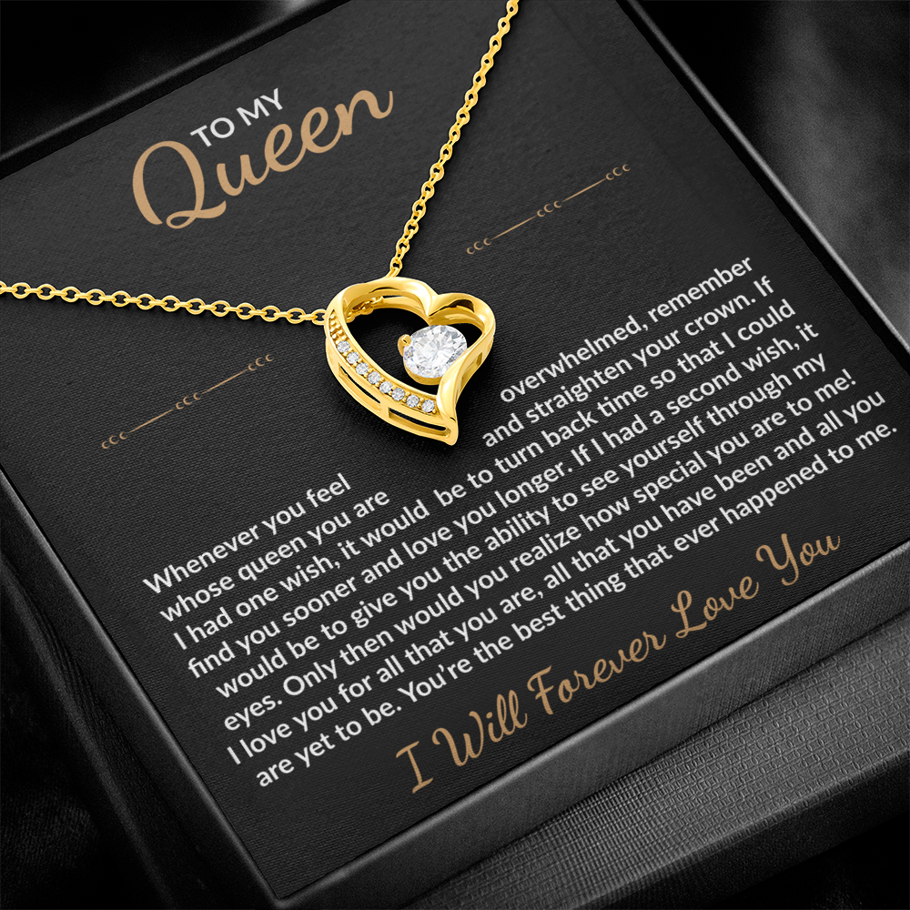 To My Queen - Heart Necklace