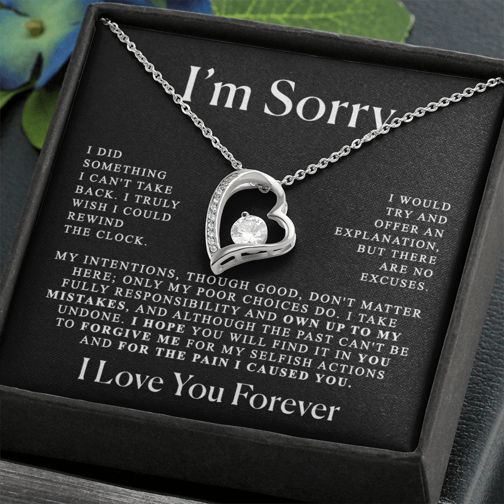 Apology Gift Heart Necklace - Forever Love