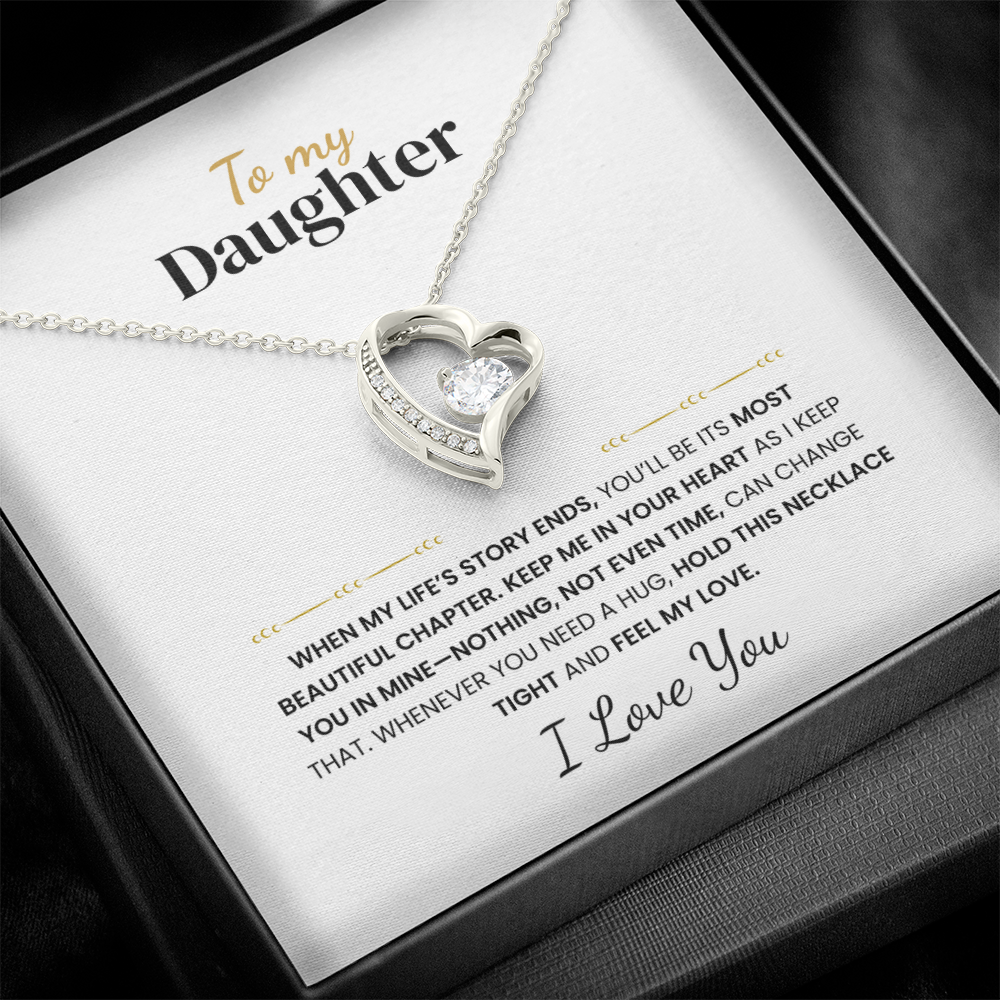 To my Daughter - Love Knot Necklace