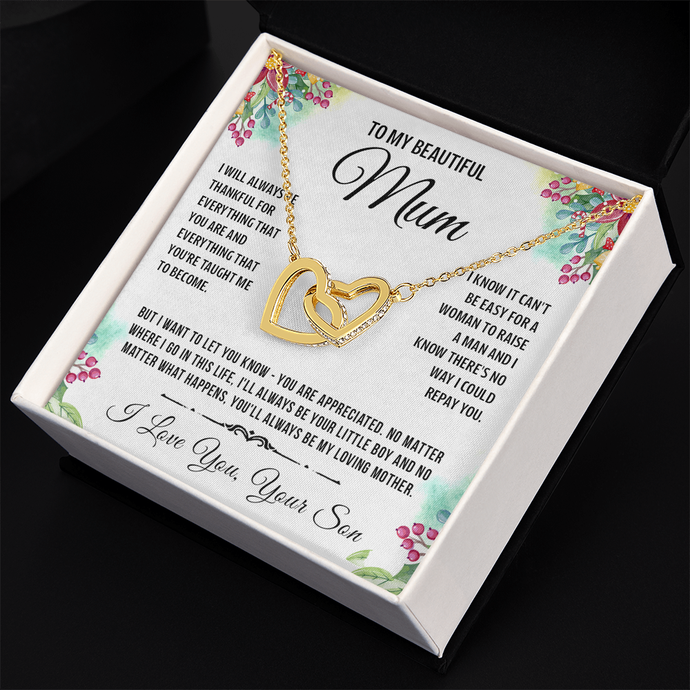 To My Special Mum - Linked Heart Necklace