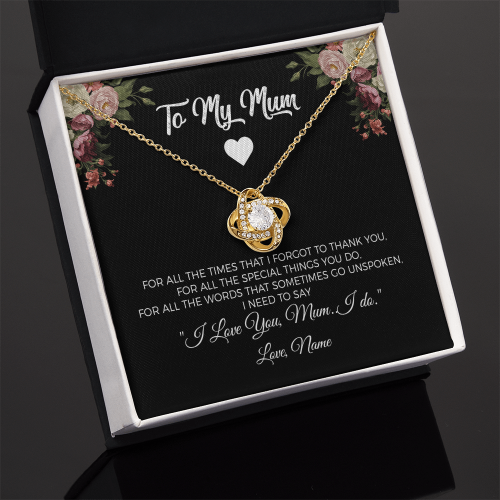 To my Mum - For all the special things you do