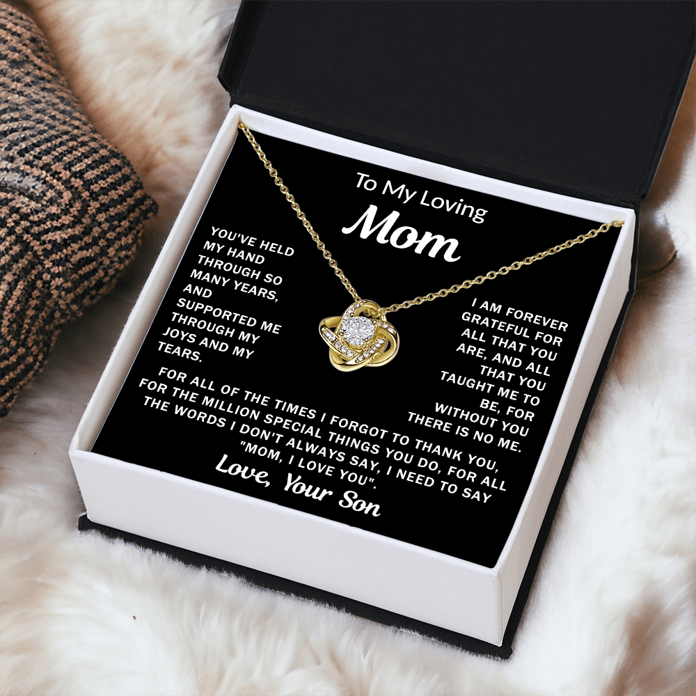 To My Loving Mom - Knot Necklace