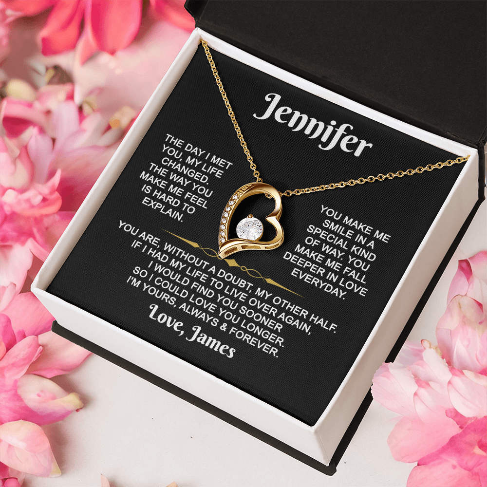 I'm Yours Forever - Customized - Heart Necklace