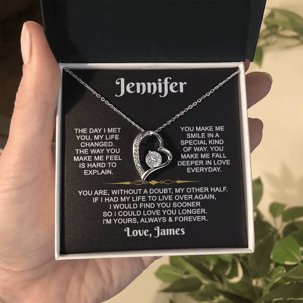 I'm Yours Forever - Customized - Heart Necklace