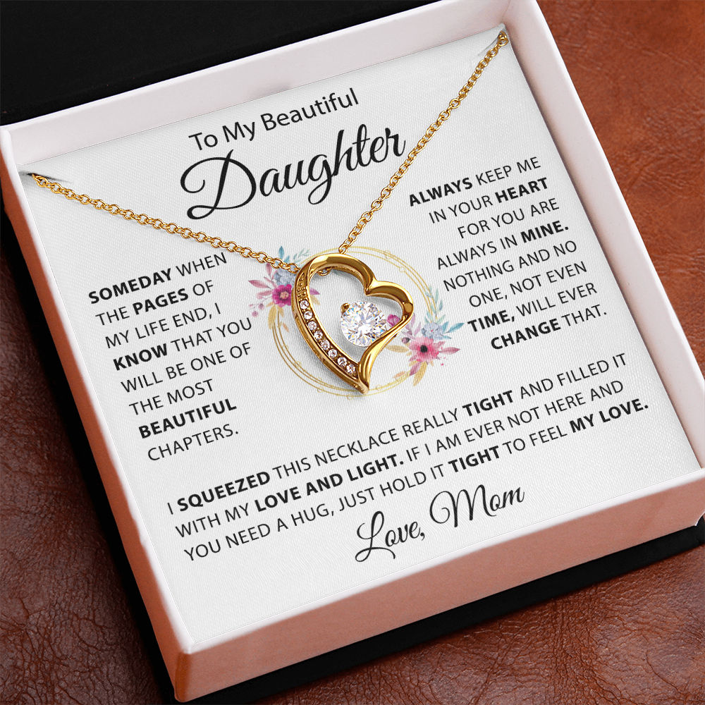 To My Daughter - Keep Me In Your Hearth - Love, Mom