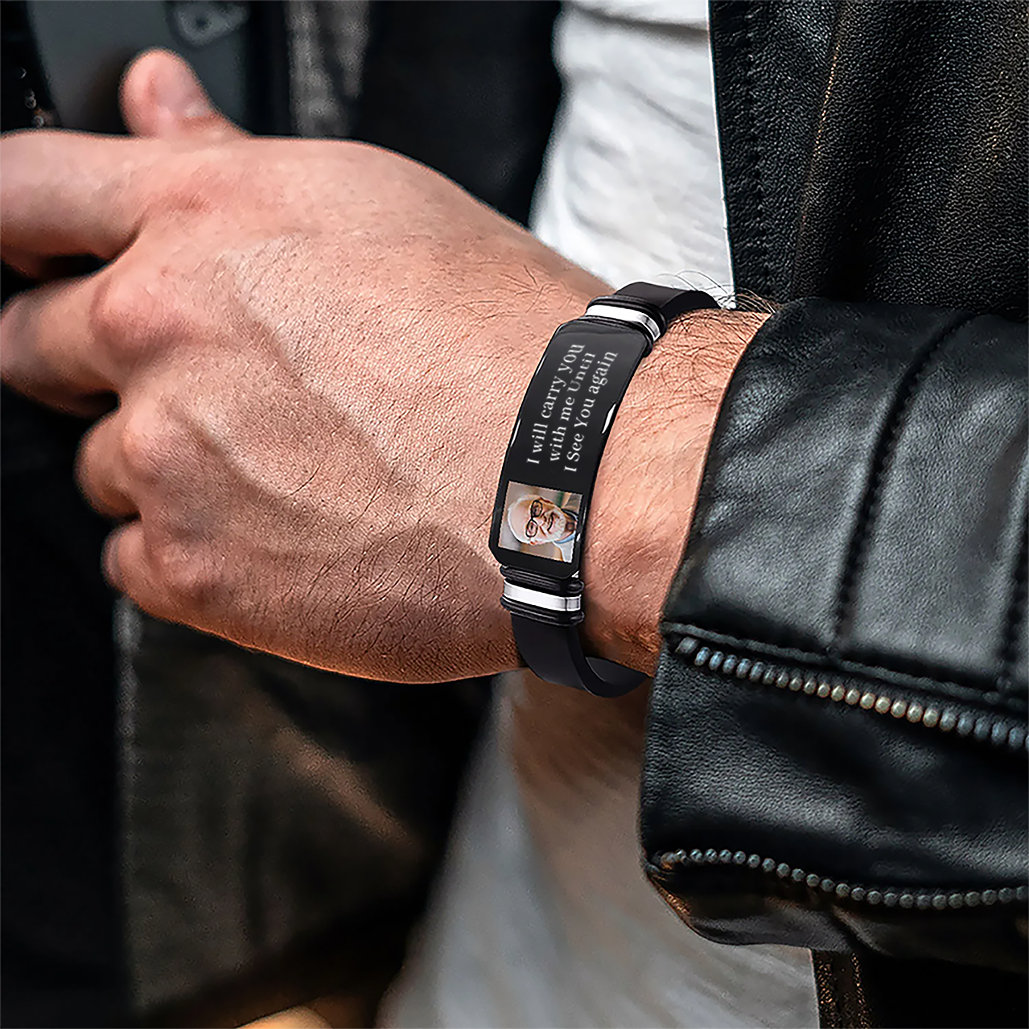 Memorial bracelet - I will carry you with me until I see you again