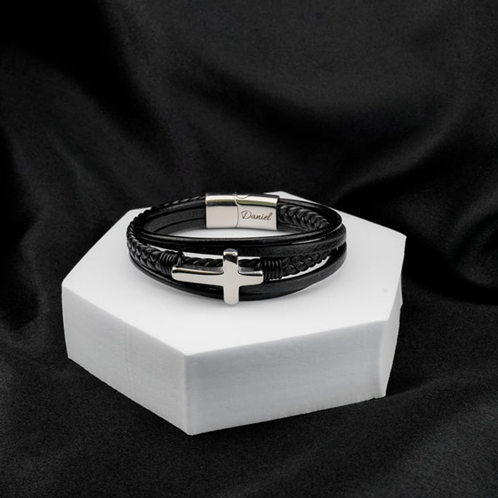 To my Grandson - Eternal Guardian Faith Bracelet