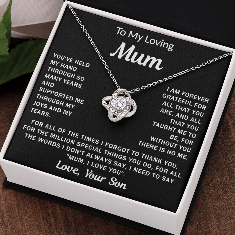 To My Loving Mum - Knot Necklace