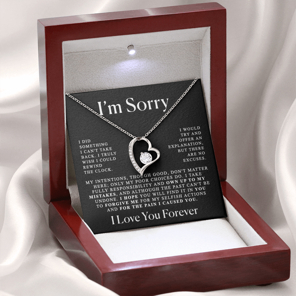 Apology Gift Heart Necklace - Forever Love