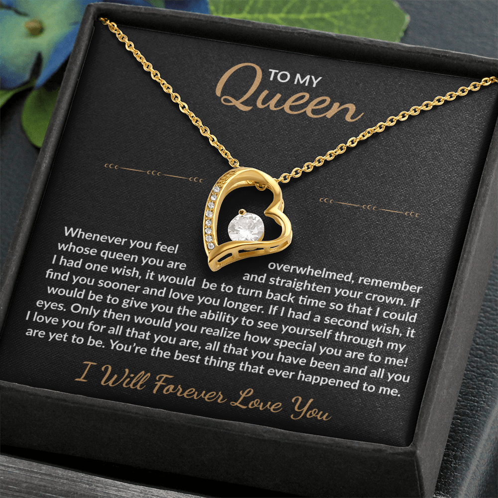 To My Queen - Heart Necklace