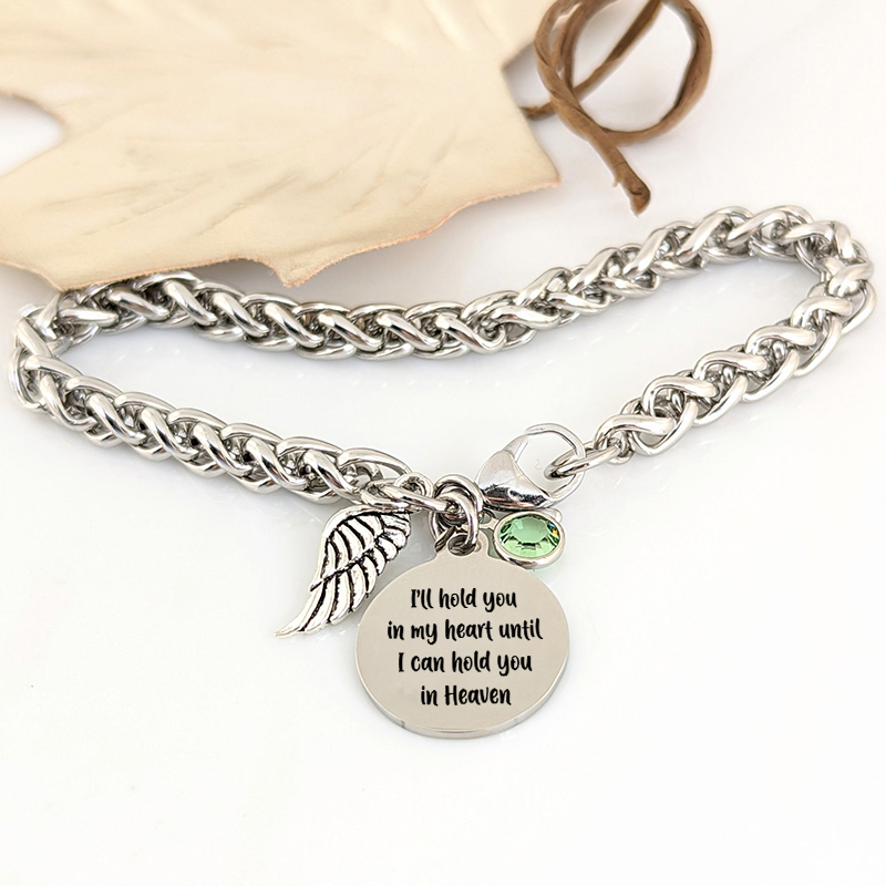 Memory Bracelet - I will hold you forever in my heart