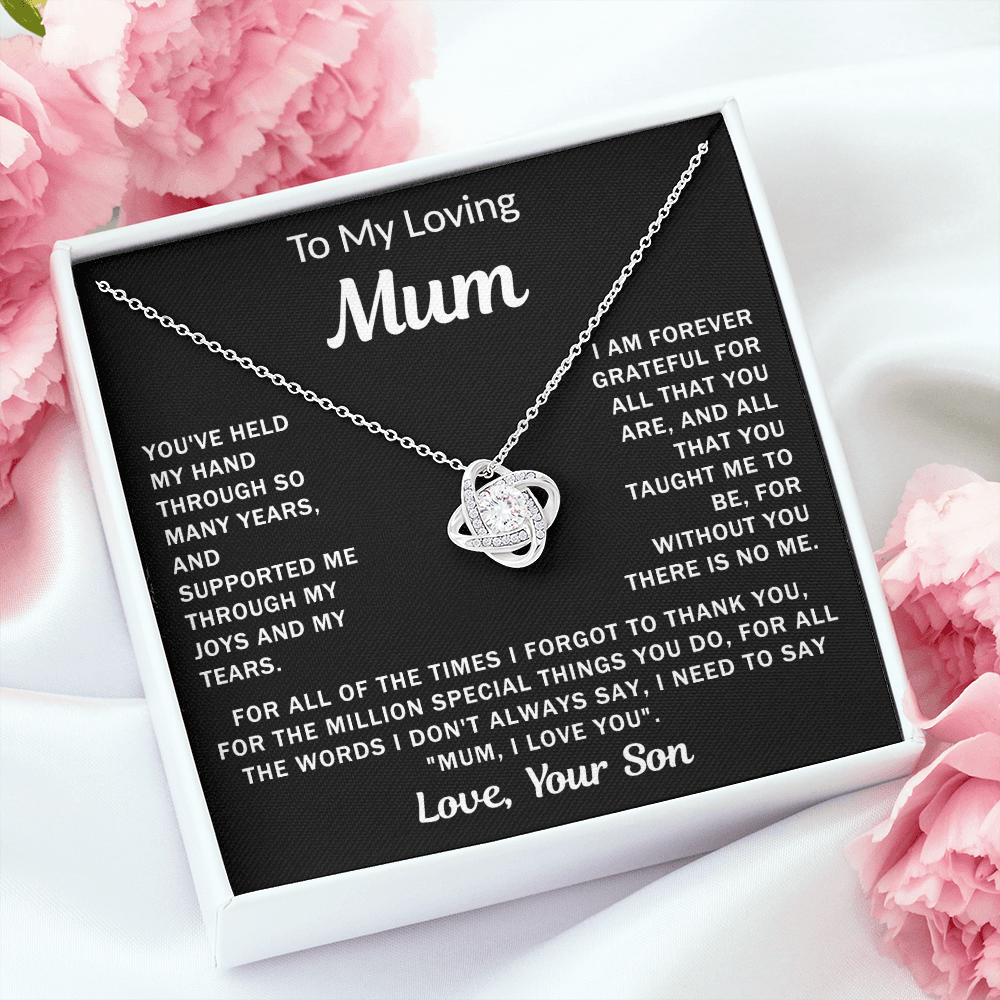 To My Loving Mum - Knot Necklace