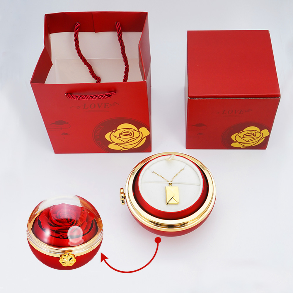 To My Love - Eternal Rose Sphere - Gold