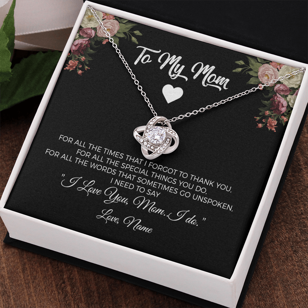 To my Mom - For all the special things you do