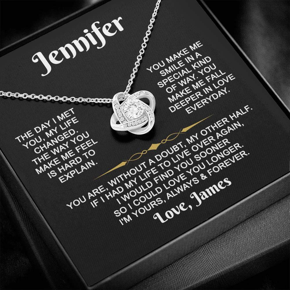 I'm Yours Forever - Customized - Knot Necklace