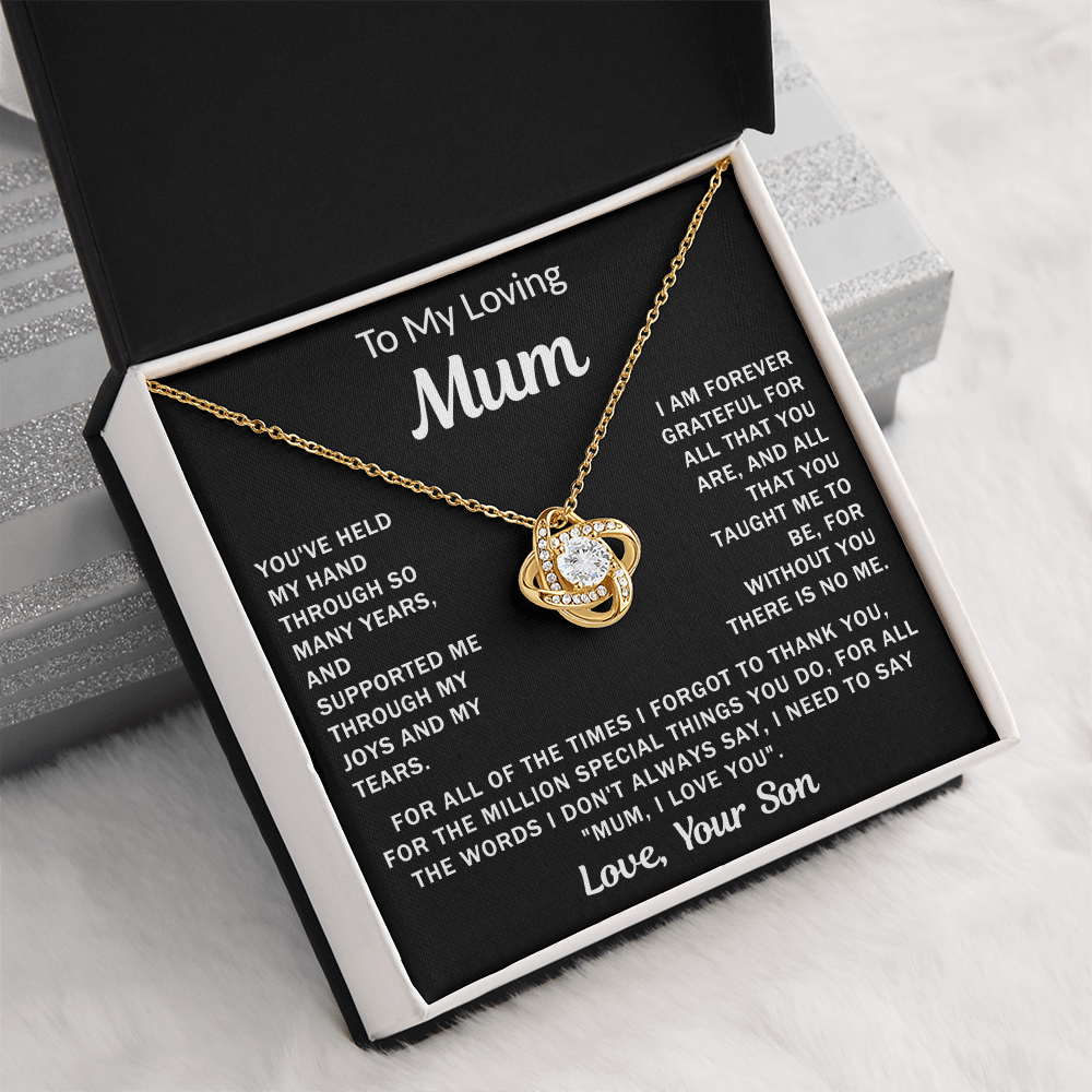 To My Loving Mum - Knot Necklace