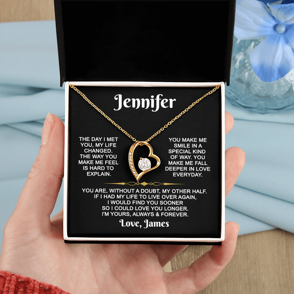 I'm Yours Forever - Customized - Heart Necklace