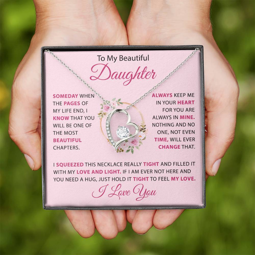 To my Daughter - Heart necklace