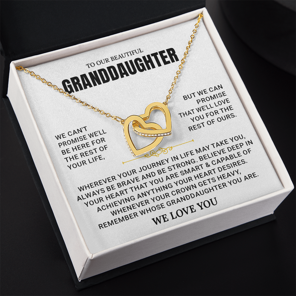 To My Granddaughter - Forever Linked Hearts