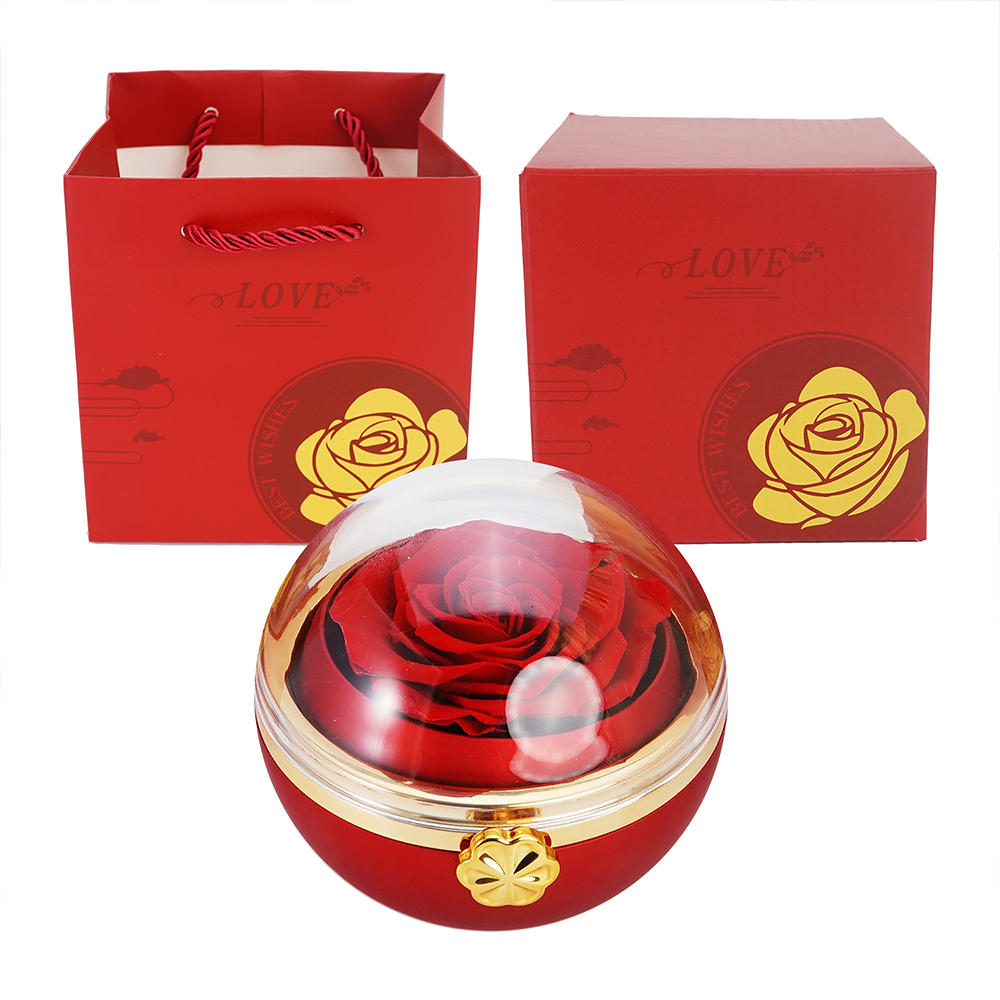 Forever Interlocked Hearts - Necklace & Rose Gift - Rose Gold