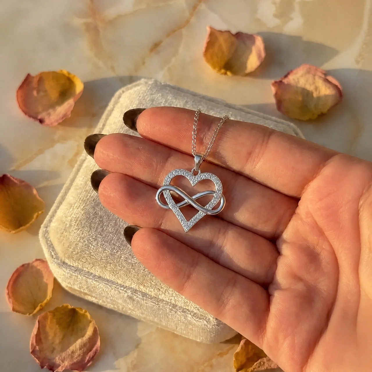 To My Mom - Infinity Heart Necklace