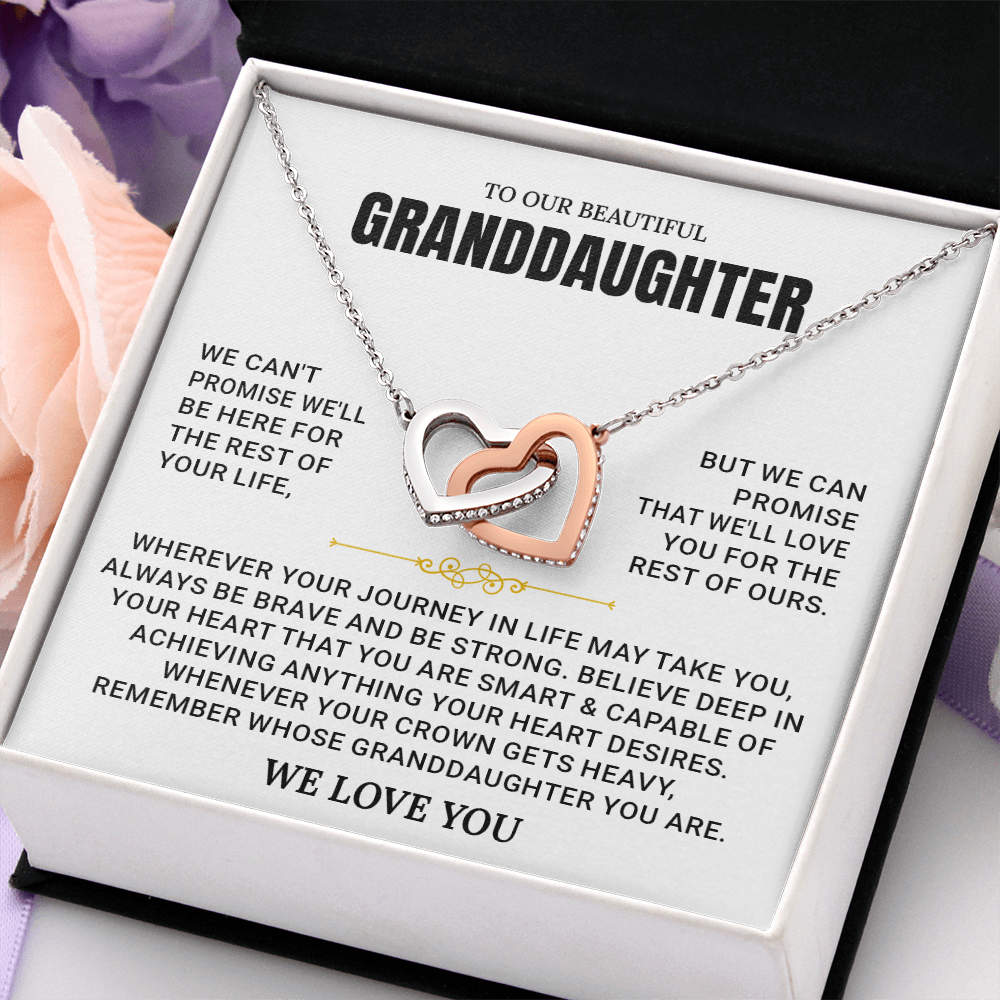 To My Granddaughter - Forever Linked Hearts