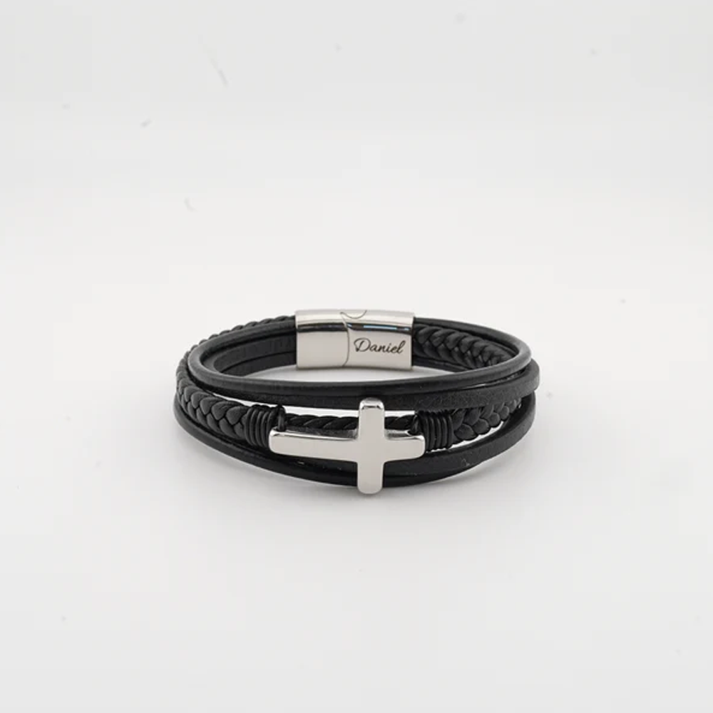 To my Grandson - Eternal Guardian Faith Bracelet