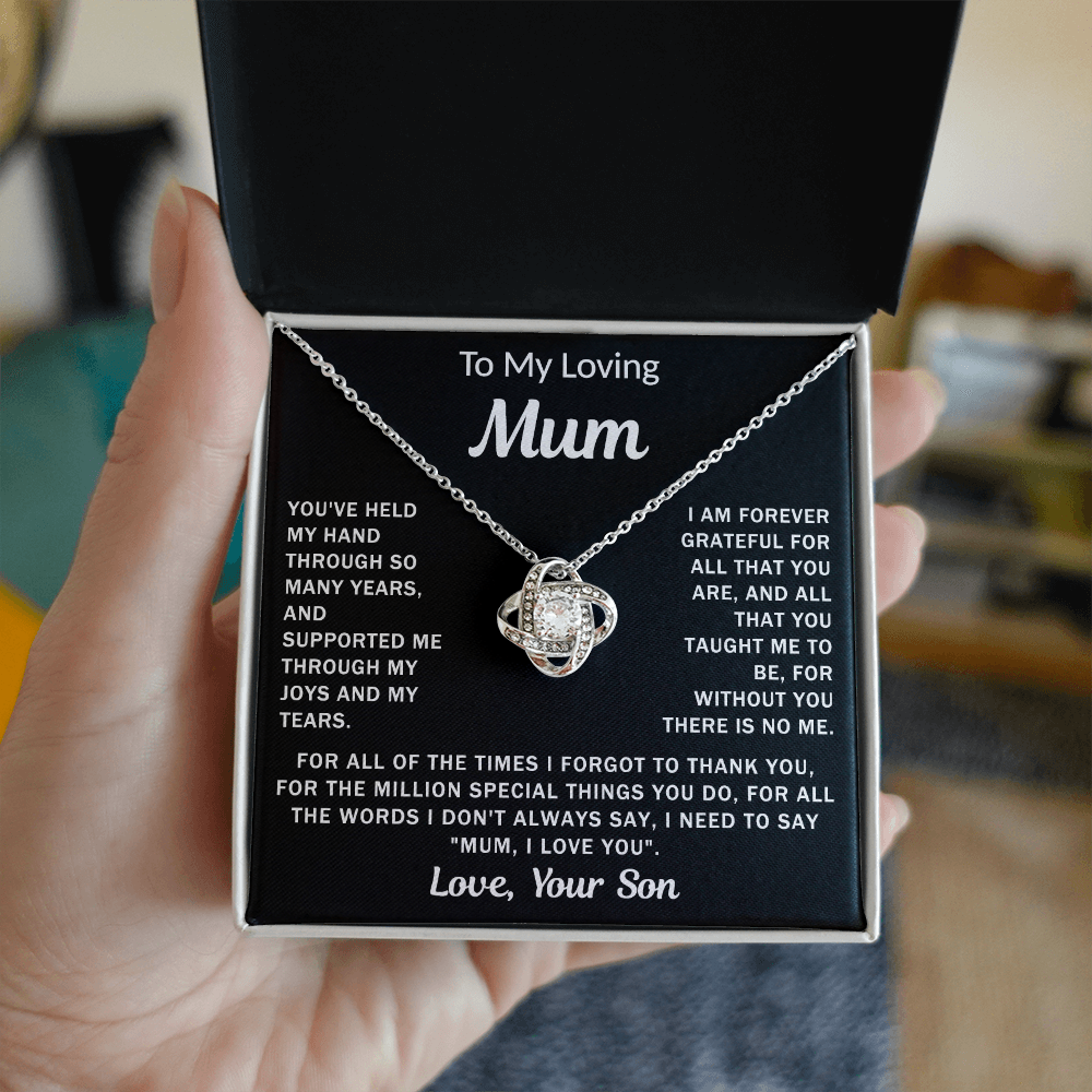 To My Loving Mum - Knot Necklace