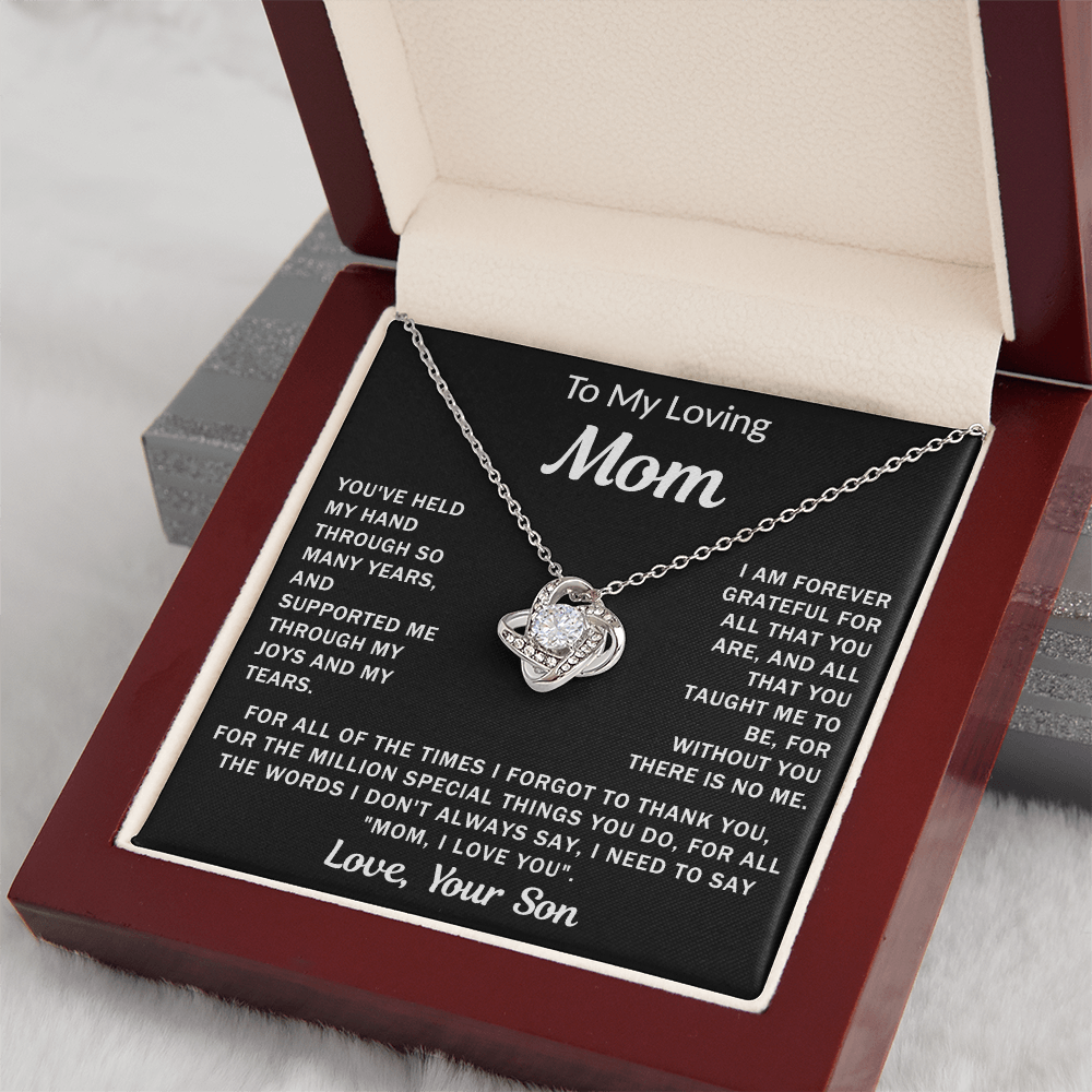 To My Loving Mom - Knot Necklace