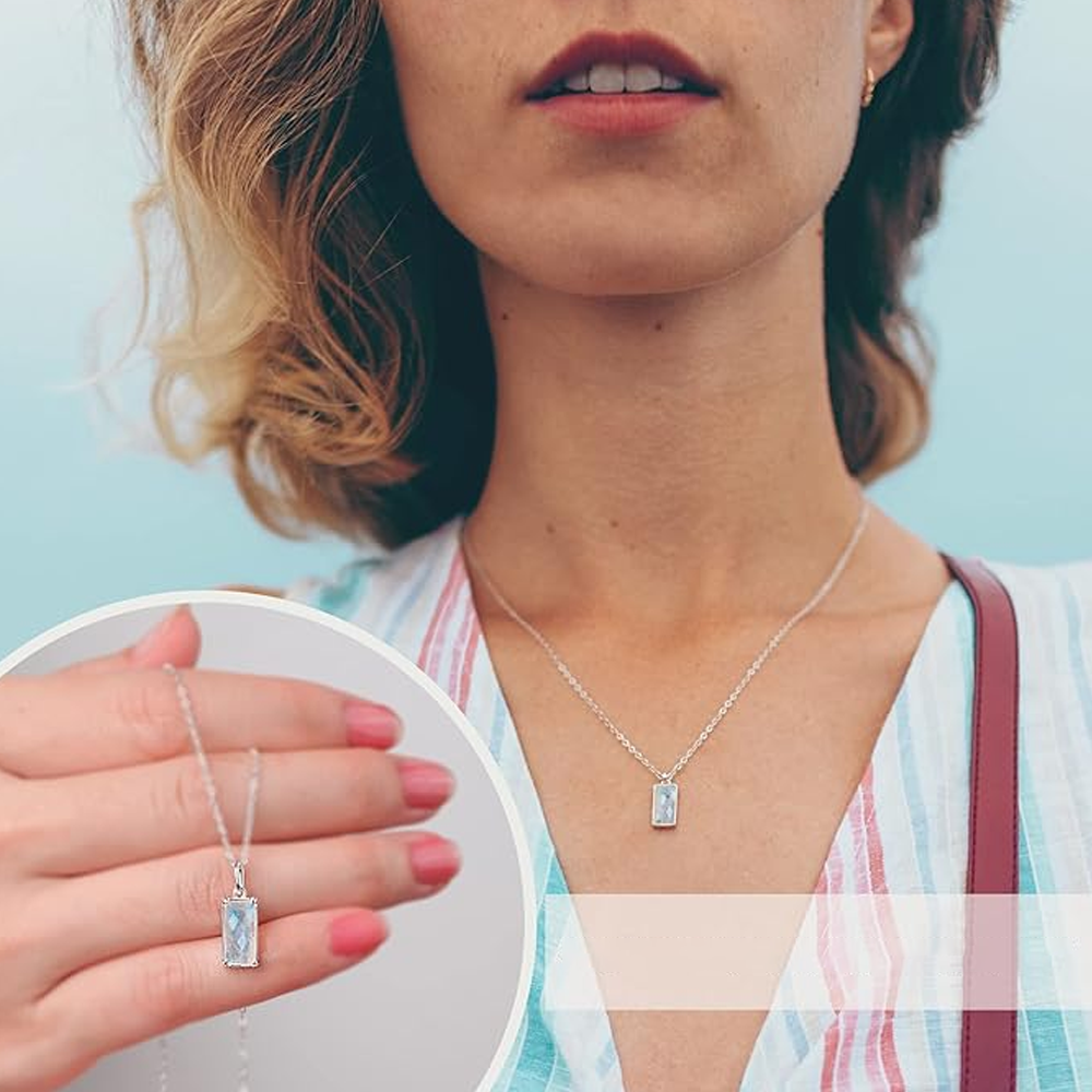 To my Wife - Moonstone Love Necklace