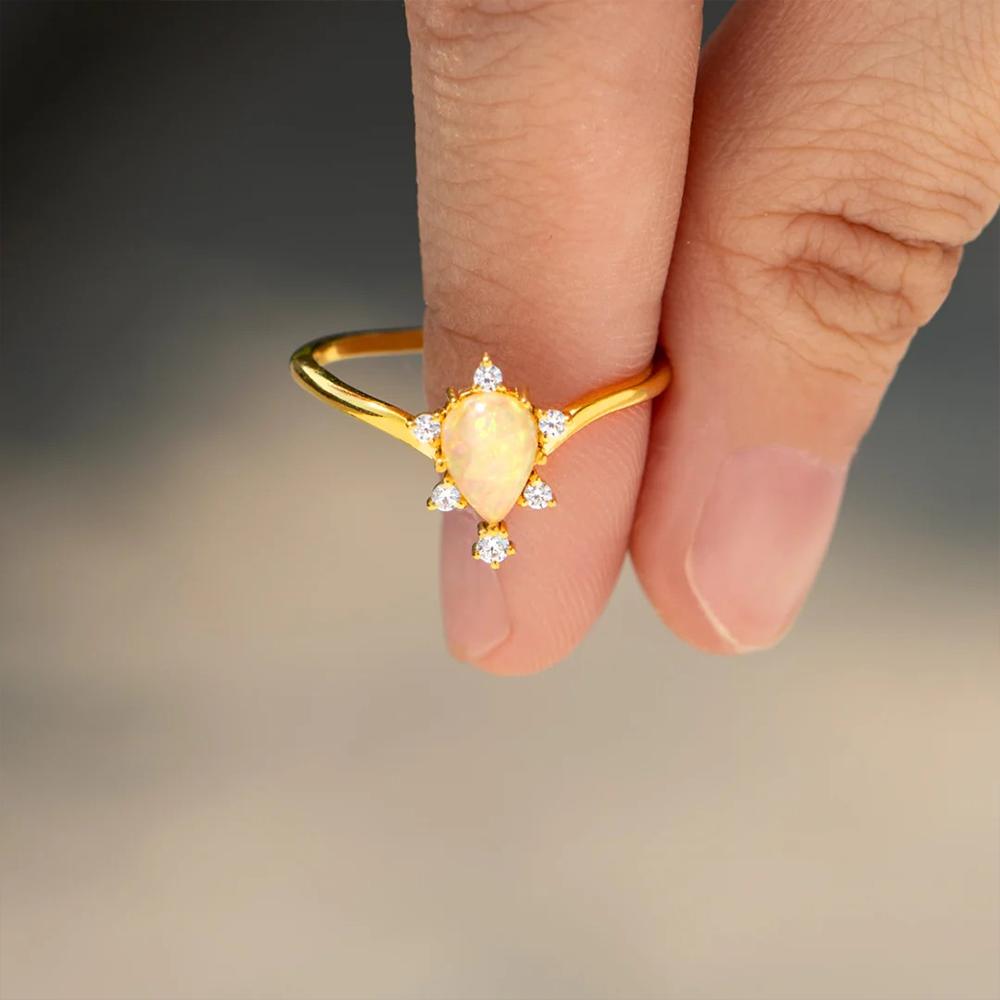 To my Daughter - Opal stone ring