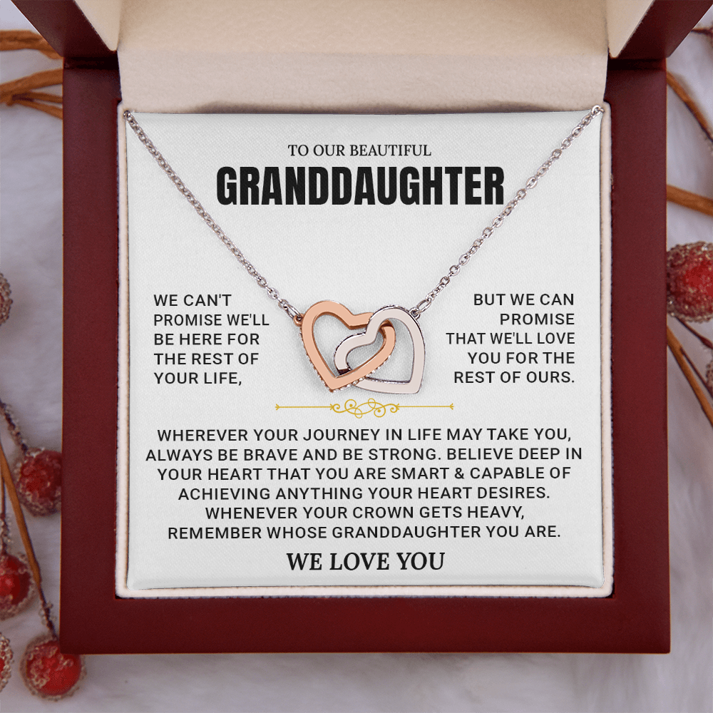 To My Granddaughter - Forever Linked Hearts