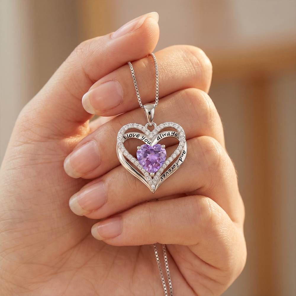 To my Mom - Personalized Heart necklace